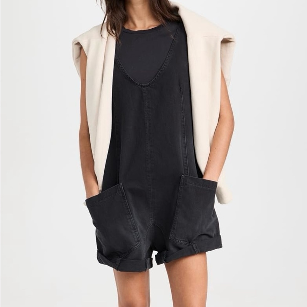 NWT Free People High Roller Shortall Overalls